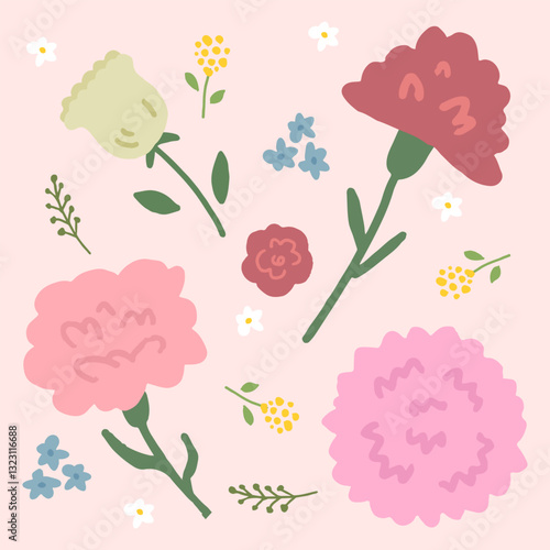 Mother's day floral background