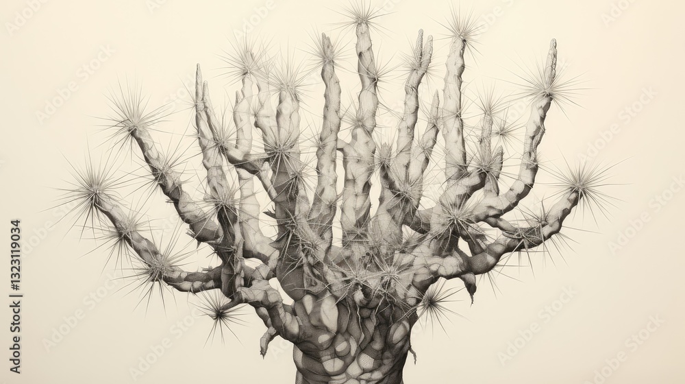 Obraz premium drawing hand drawn plants