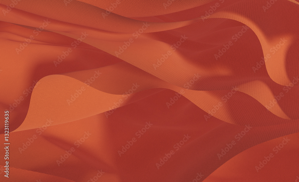 Textured fabric creates an artistic wave pattern Textured fabric creates an artistic wave pattern