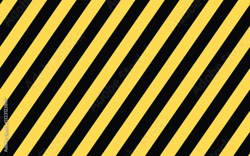 Yellow waring stripe pattern vector on white background. hazard, caution, traffic pattern vector 