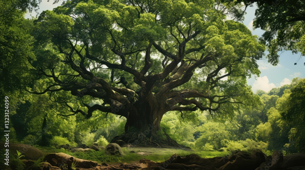 Fototapeta premium forest large tree