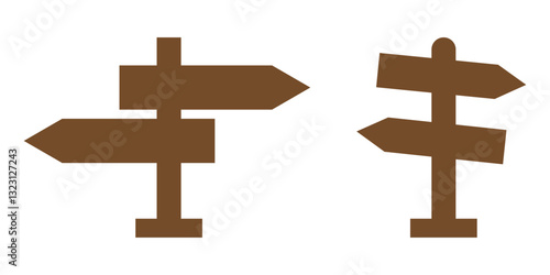 Wallpaper Mural Choice Between Three Roads Arrow Icon Vector Symbol Set for Decision and Directional Designs Torontodigital.ca