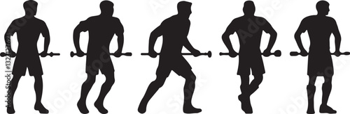 Foosball silhouettes