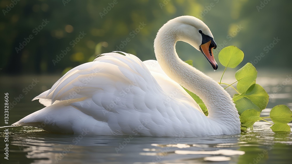 Naklejka premium grace white curve