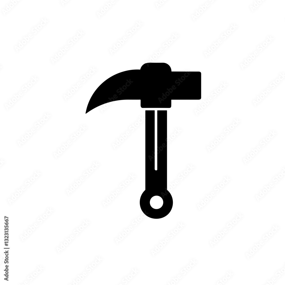 Minimalist Hatchet Axe Icon Minimalist Hatchet Axe Icon
