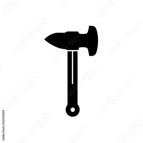 Minimalist Hatchet Axe Icon