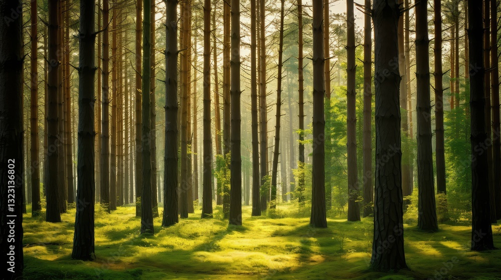 Fototapeta premium nature green gold