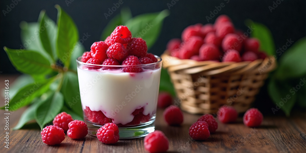 raspberry yogurt with raspberry raspberry yogurt with raspberry