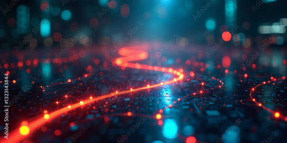 Obraz premium fiber optic background
