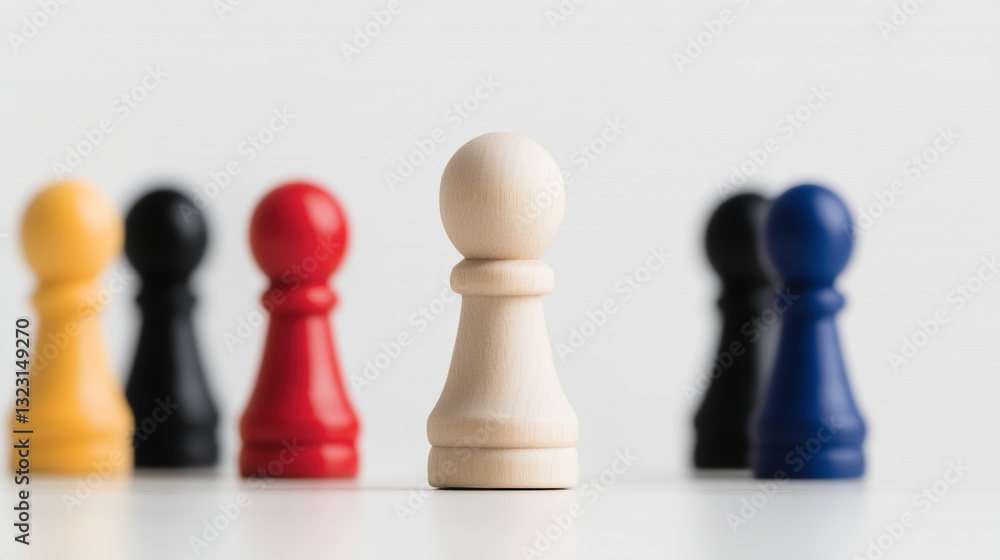 Elegant chess piece set against a neutral background representing strategy and thoughtfulness in compliance training Elegant chess piece set against a neutral background representing strategy and thoughtfulness in compliance training