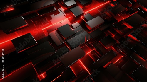 futuristic red black abstract background