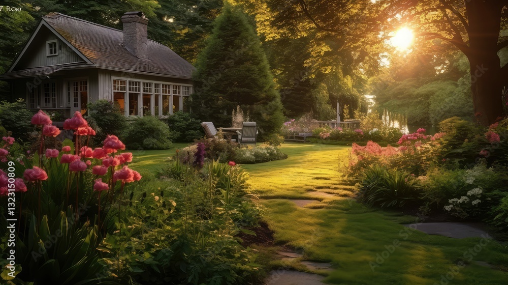 Obraz premium garden inheritance house