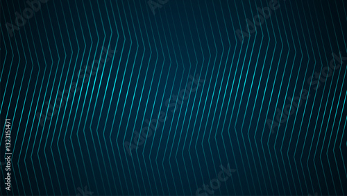 A dark background with neatly arranged zigzag lines looks dimensional.