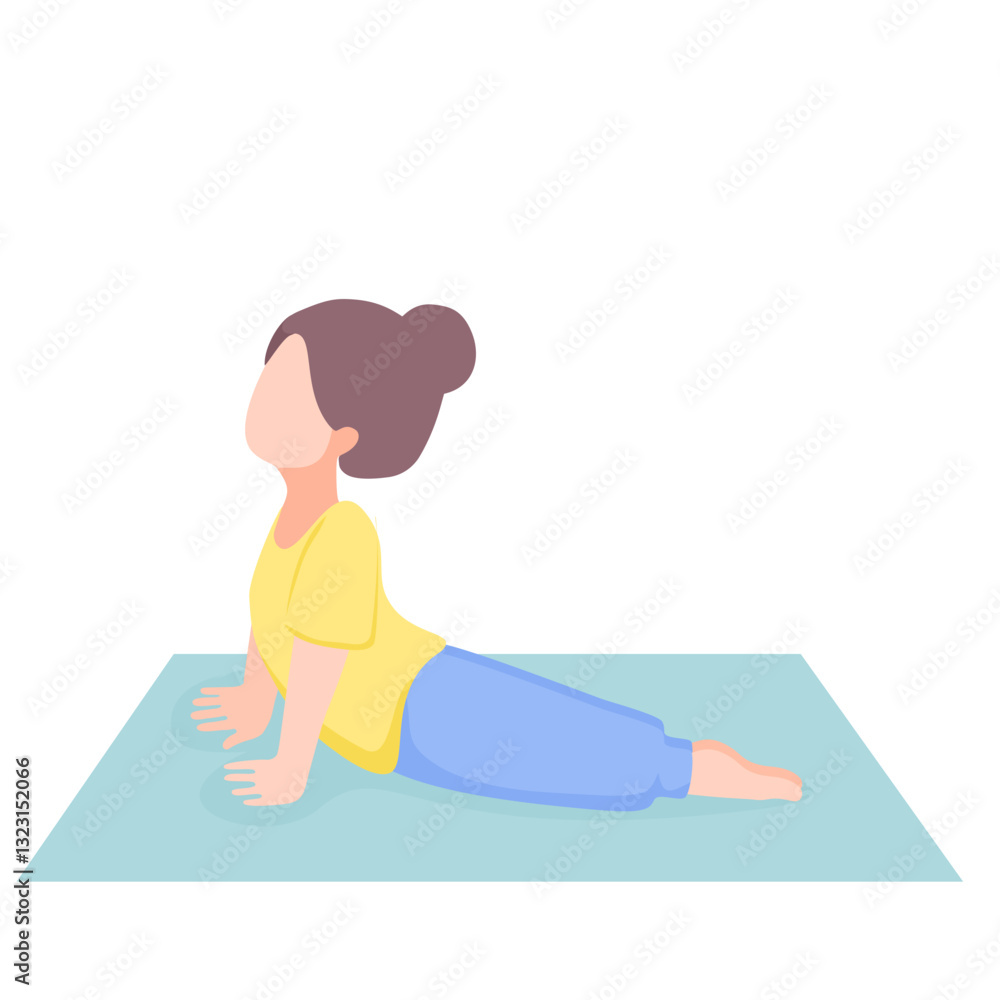 Yoga girl vector illustration Yoga girl vector illustration
