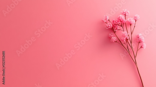 A stunning pink flower on a soft pink background capturing the essence of beauty and delicate nature in full bloom