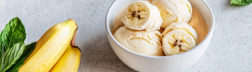 Healthy dog-friendly ice cream made from banana, yogurt, and peanut butter Healthy dog-friendly ice cream made from banana, yogurt, and peanut butter