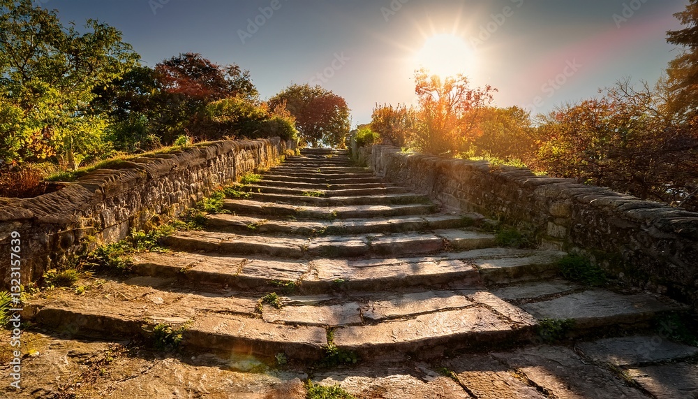 weathered stone steps bask in warm sunlight weaving stories of the past and inviting reflection with their rustic charm weathered stone steps bask in warm sunlight weaving stories of the past and inviting reflection with their rustic charm