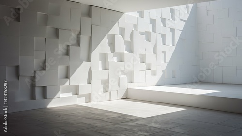 texture white cinderblock wall