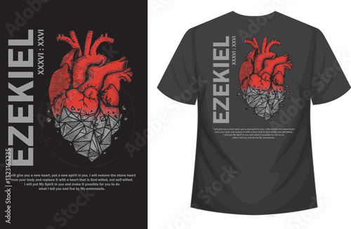 Christian bible verse t shirt design illustration vector