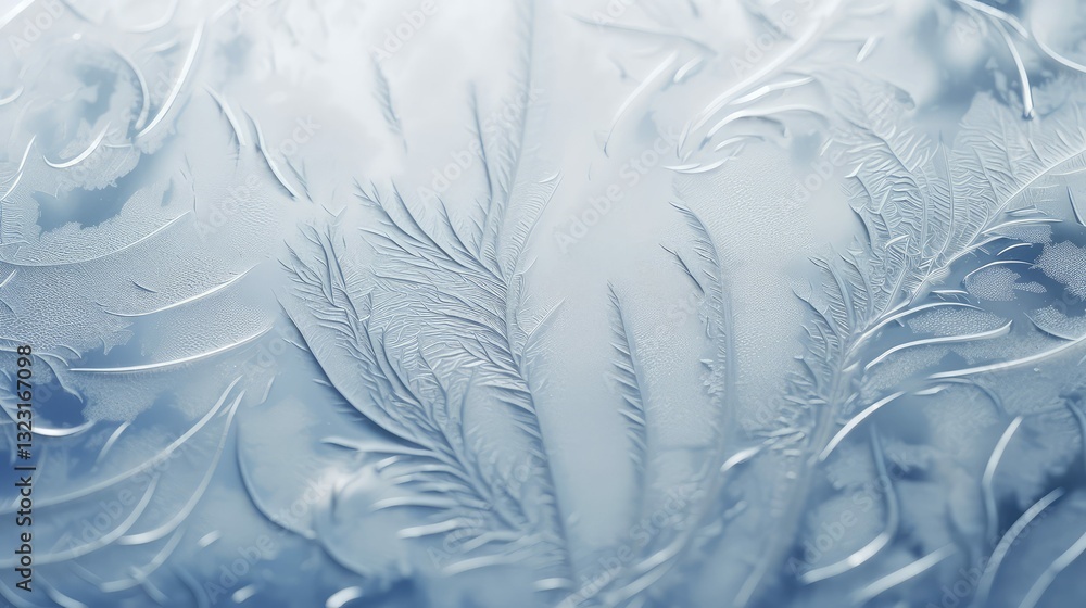 Obraz premium window icy texture