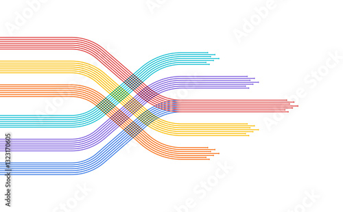 Abstract arrow direction. Business investment to success. financial data graph strategy. Technology background. High speed.