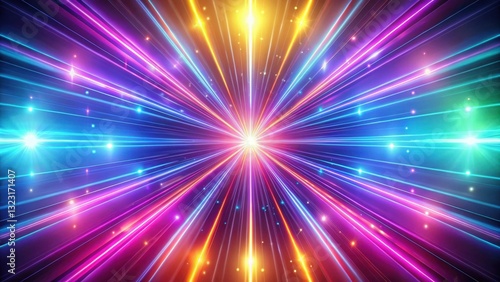 Glowing neon light rays background with soft focus and pastel colors, pastel, light,  pastel, light, vibrant