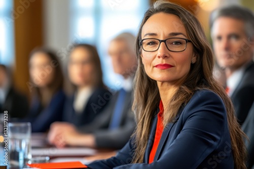 Business meeting strategy corporate office portrait professional environment close-up leadership insights