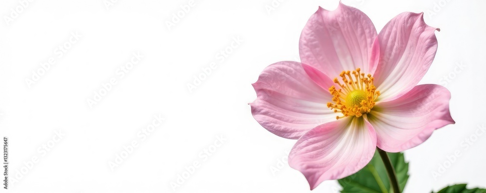 Isolated on a clean white background, the flower shows off its intricate details in HD, blossom, pure, detail Isolated on a clean white background, the flower shows off its intricate details in HD, blossom, pure, detail