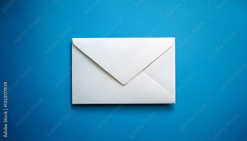 small english paper letter with blue backdrop for copy space image with focused selection small english paper letter with blue backdrop for copy space image with focused selection