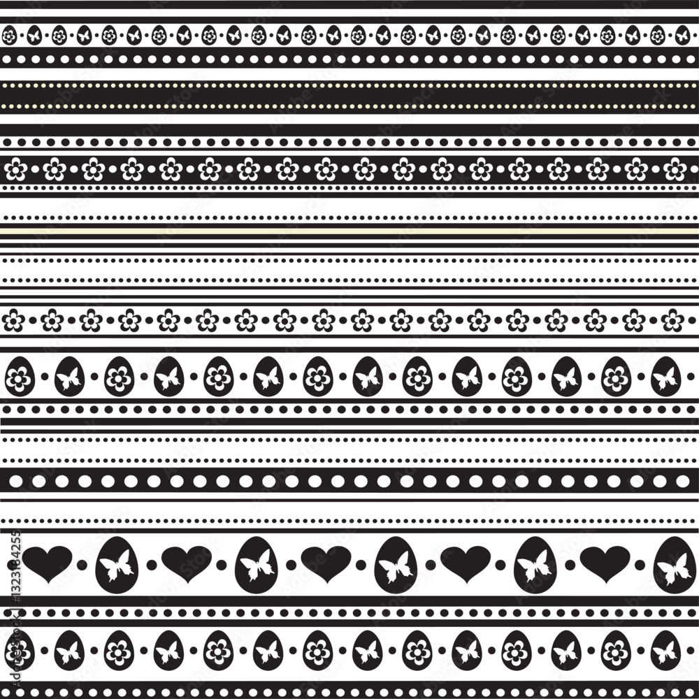 Seamless easter background. Strip pattern. Vector Illustration Seamless easter background. Strip pattern. Vector Illustration