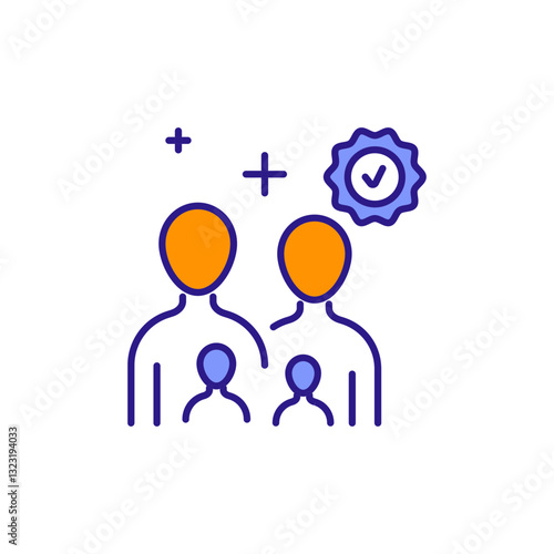 Family Icon Highlighting Importance in Life.