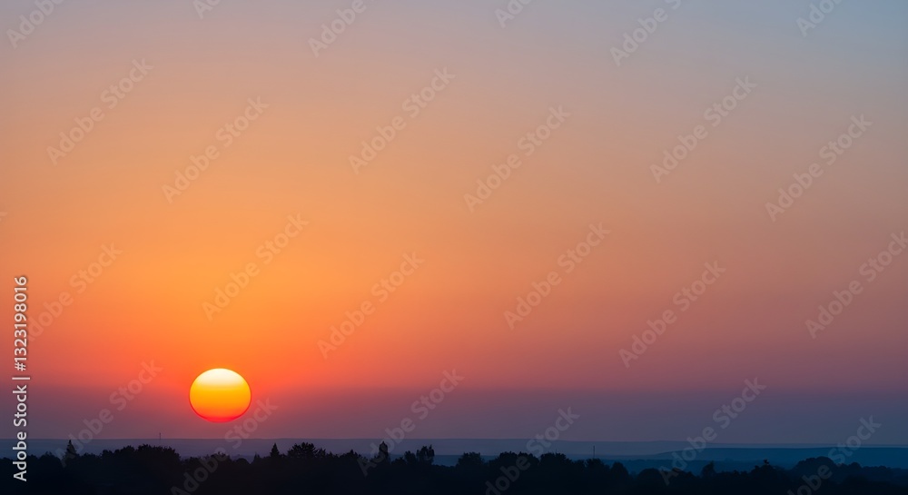 Atardecer tranquilo en el océano con reflejos en aguas tranquilas: escena de naturaleza serena Atardecer tranquilo en el océano con reflejos en aguas tranquilas: escena de naturaleza serena