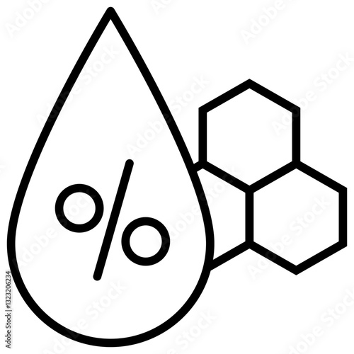 saturated fats Outline icon 