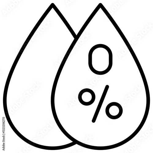 Trans fat Outline icon 