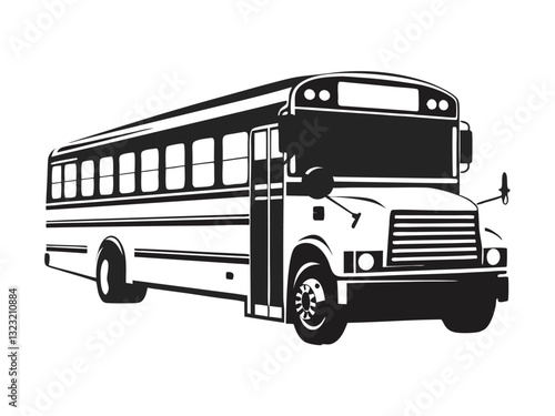 Educational Bus Transportation Coloring Book for Kids and Toddlers – Linear Art Illustrations