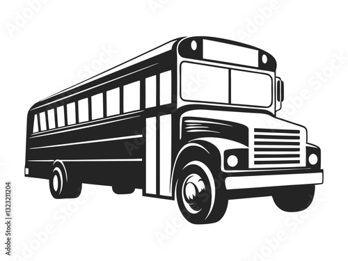 Educational Bus Transportation Coloring Book for Kids and Toddlers – Linear Art Illustrations