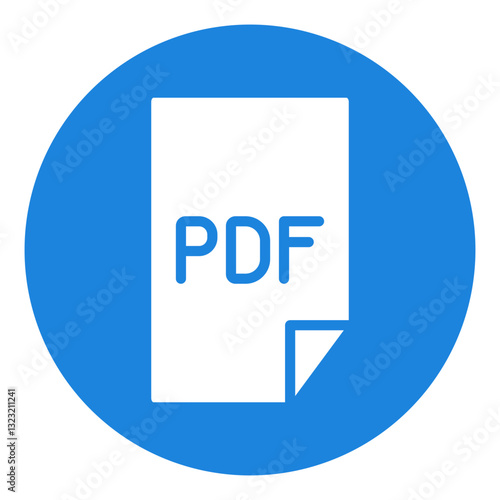 Pdf Circle Icon