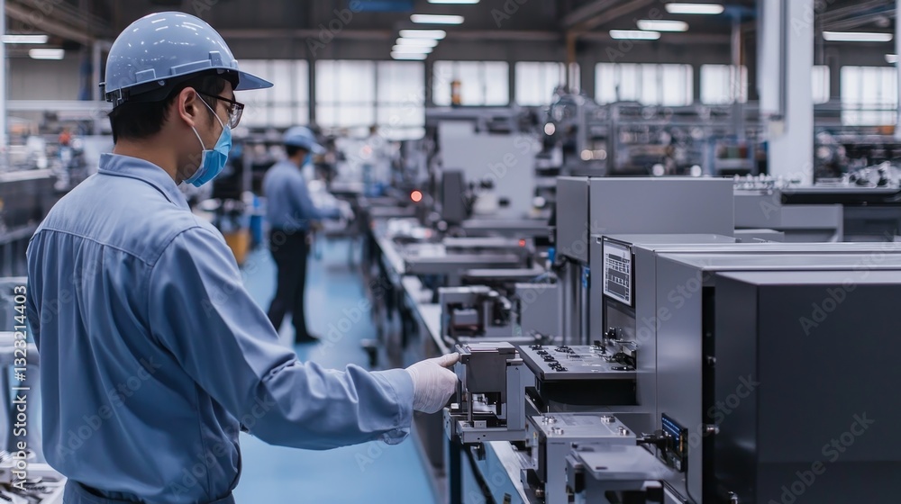 Collaboration for Safety: Engineers Discussing Industrial Protocols in Manufacturing Facility Collaboration for Safety: Engineers Discussing Industrial Protocols in Manufacturing Facility