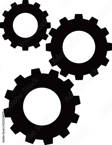 噛み合う歯車のアイコン