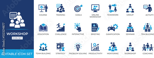 Workshop icon set.