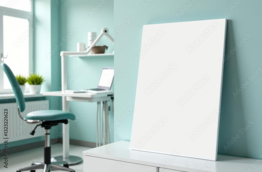 Clean and minimal workspace with a blank canvas ready for creativity Clean and minimal workspace with a blank canvas ready for creativity