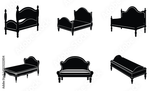 Footboard silhouette vector