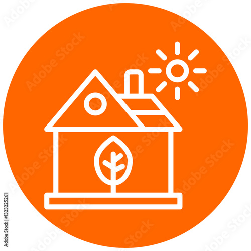 Vector Design Eco House Icon Style