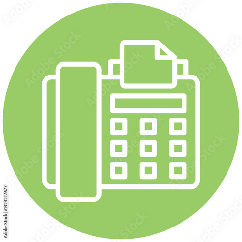 Vector Design Fax Icon Style