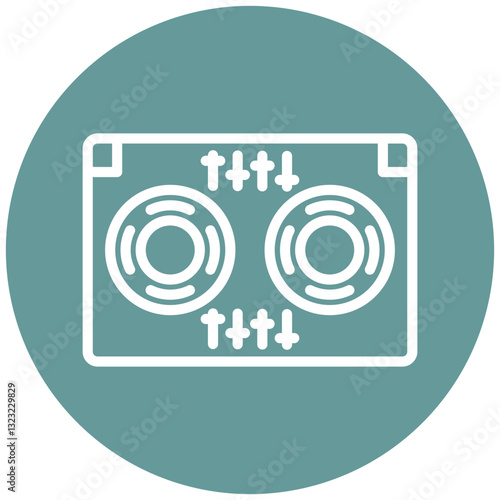 Vector Design DJ Icon Style