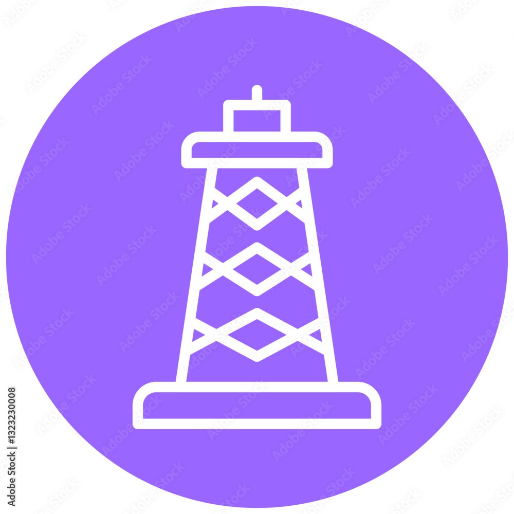 Vector Design Derrick Icon Style Vector Design Derrick Icon Style