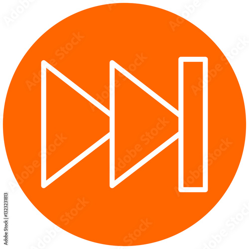 Vector Design Fast Forward Icon Style