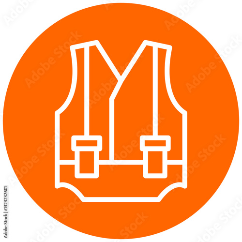 Safety Vest Vector Design Icon Style