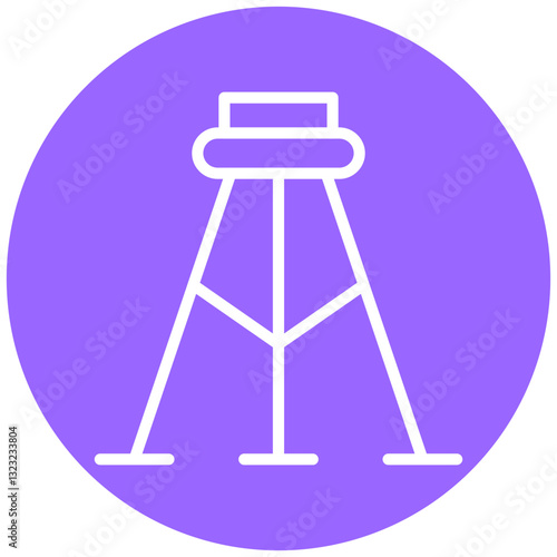 Surveyor's Tripod Vector Design Icon Style