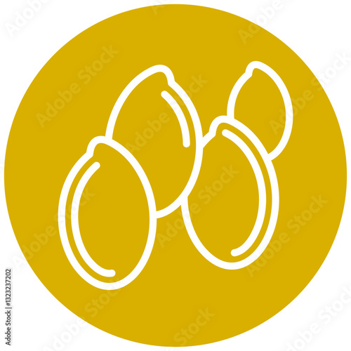 Flaxseeds Vector Design Icon Style